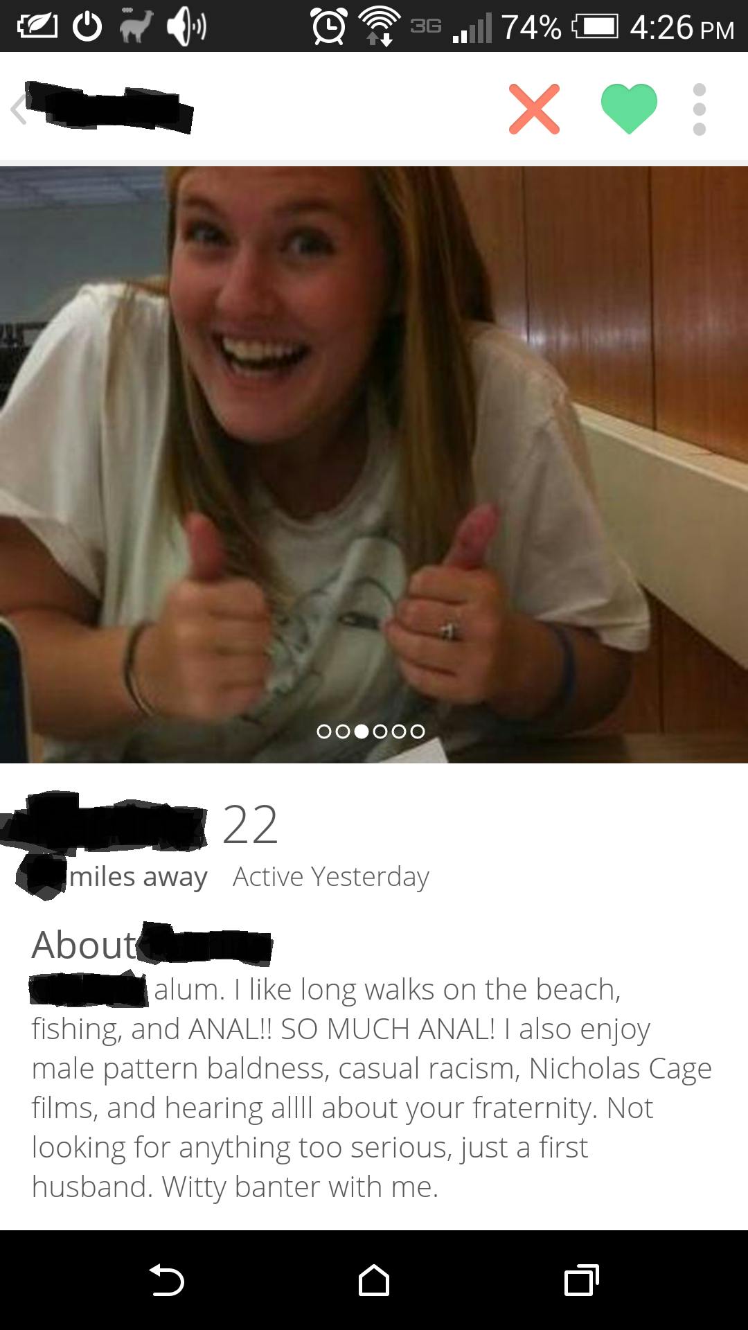 The Very Best Of Women Trolling Tinder Bros About Anal The Daily Dot