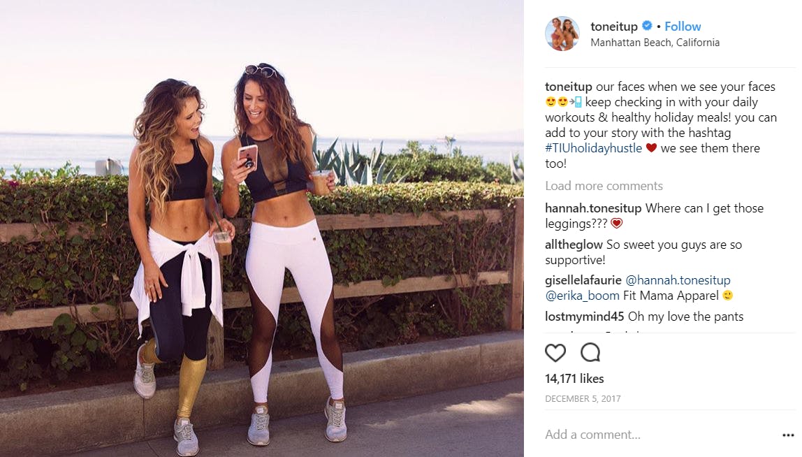 fitness models on instagram : karena dawn katrina scott