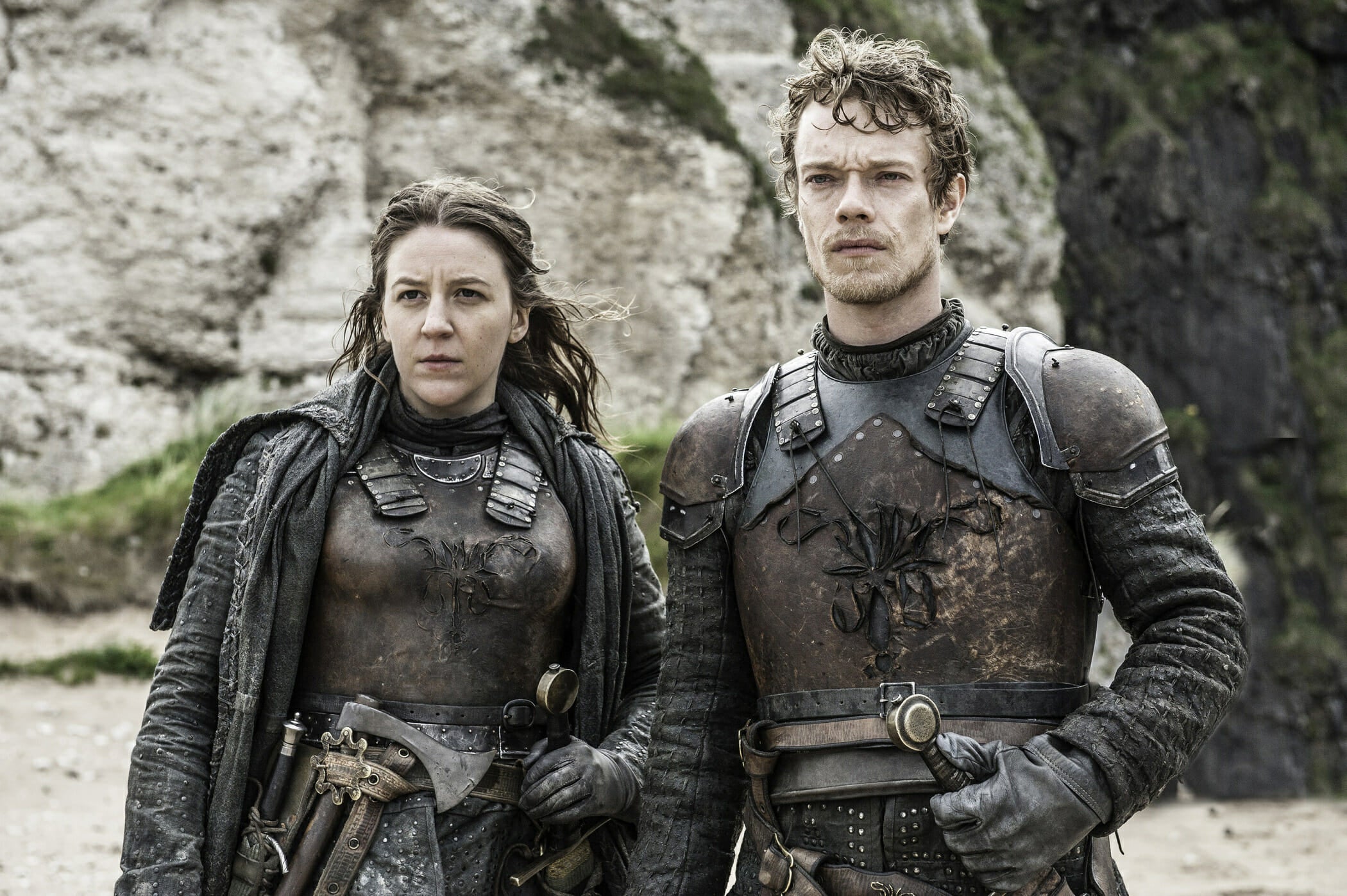 azor ahai Yara and Theon Greyjoy in 'Game of Thrones.'