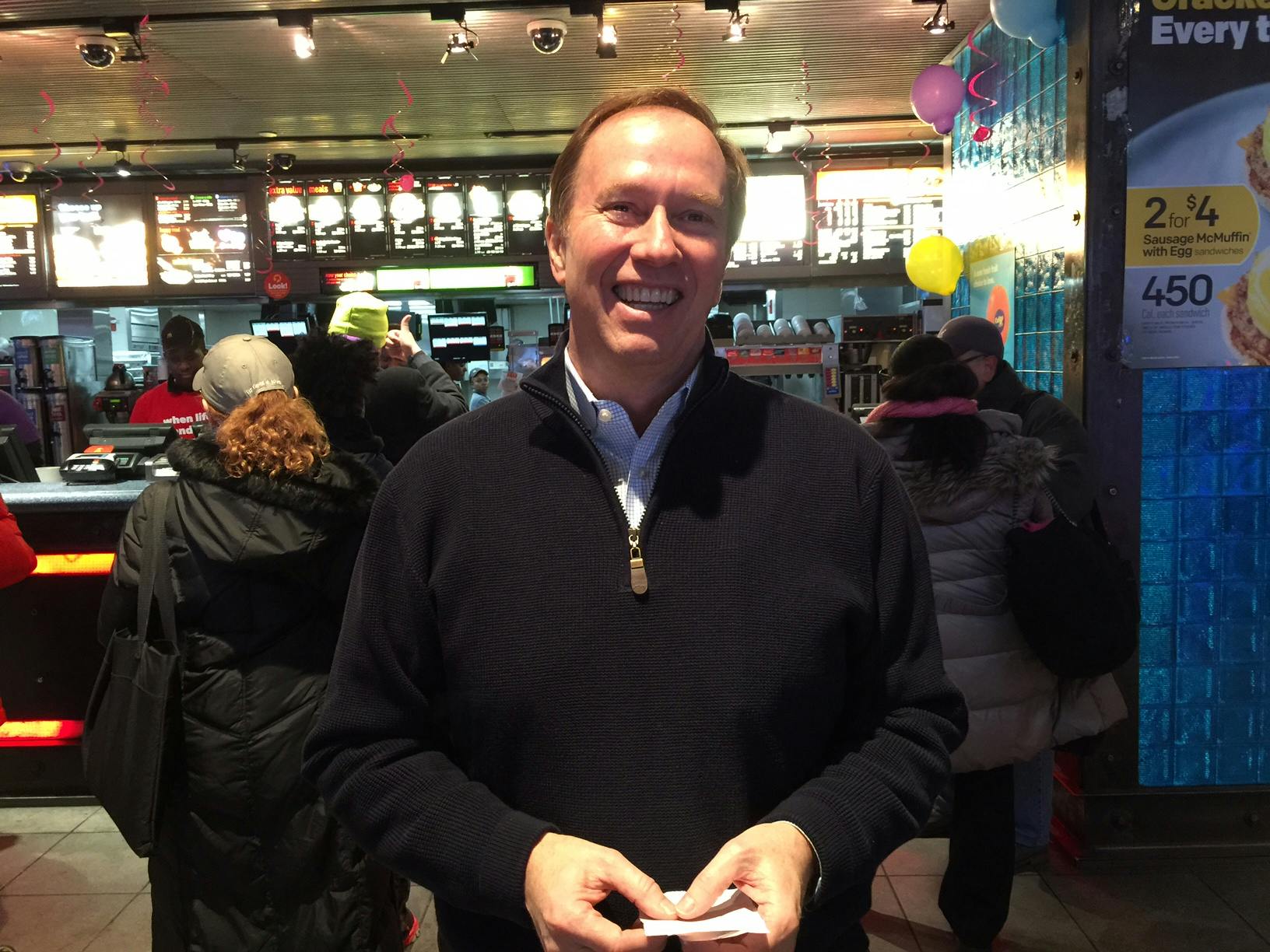 Jim Lewis, proud McDonald's franchisee