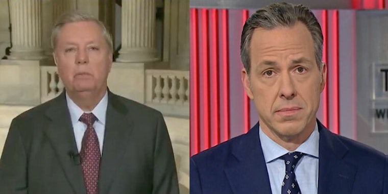 Jake Tapper pulled the receipts on Lindsey Graham.