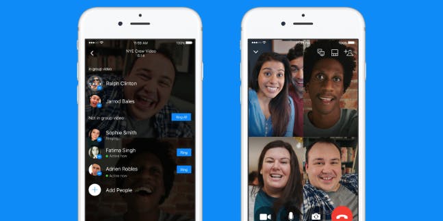 Group video chat on Messenger