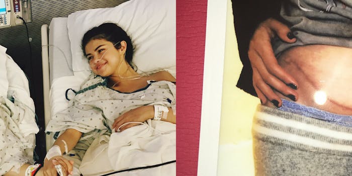 Selena Gomez's Instagram photos of her kidney transplant announcement