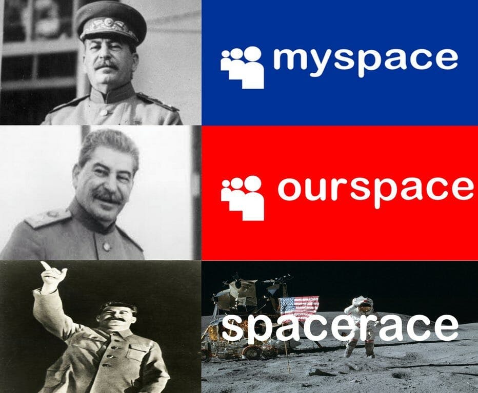 myspace ourspace stalin meme