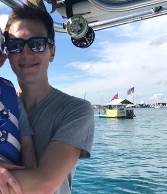Ivanka Trump shared photos of her family's holiday vactation on Tuesday. One photo showed a boat in the background flying the confederate flag.