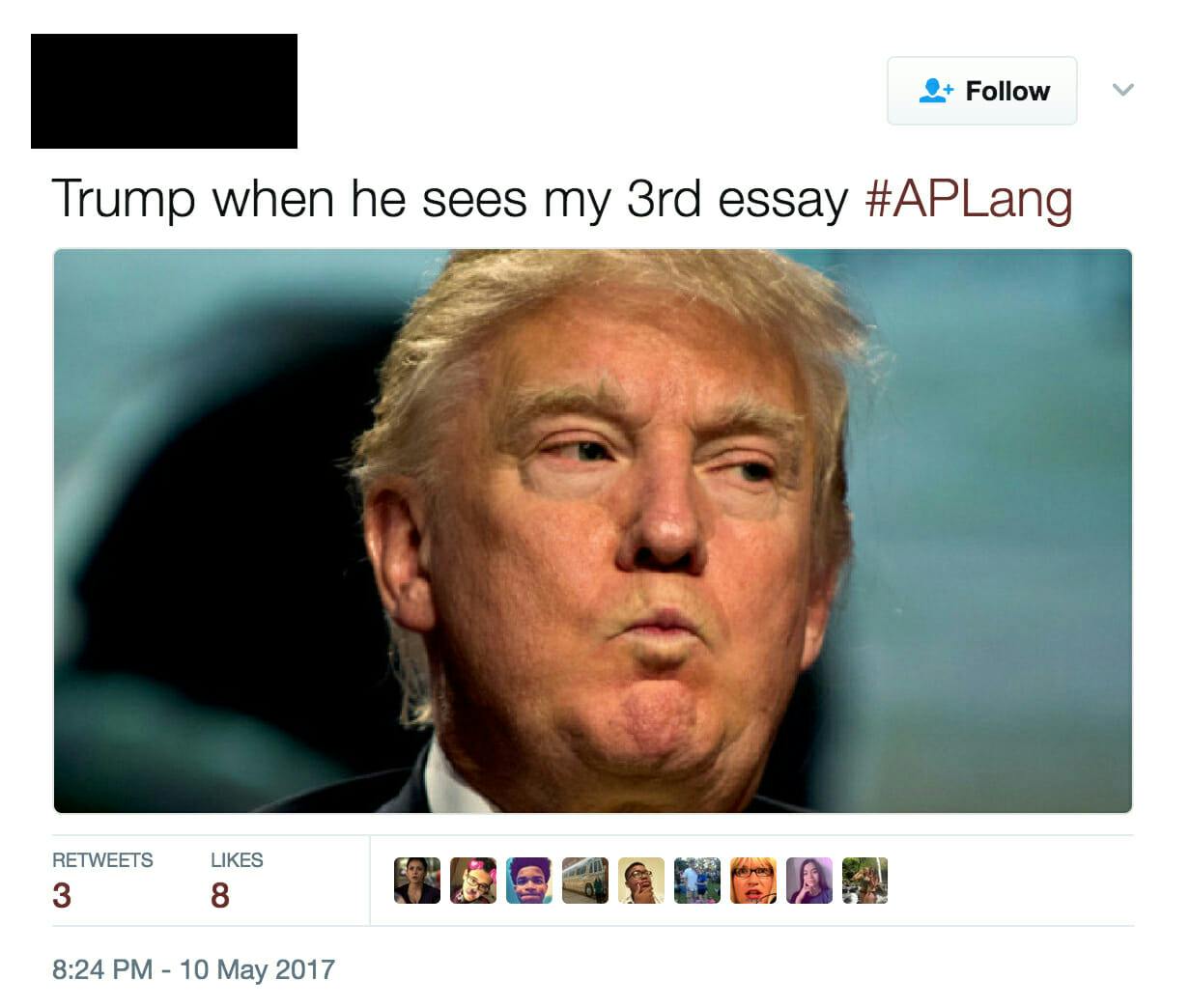 High school kids are roasting Trump in their AP exams