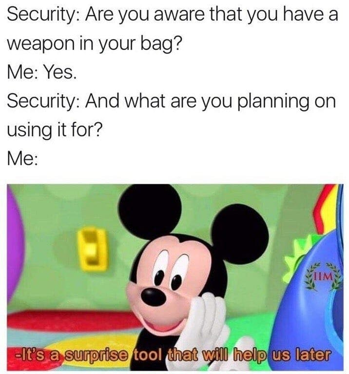 mickey mouse clubhouse security meme