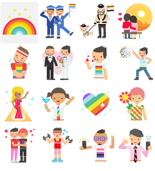 Fb pride stickers