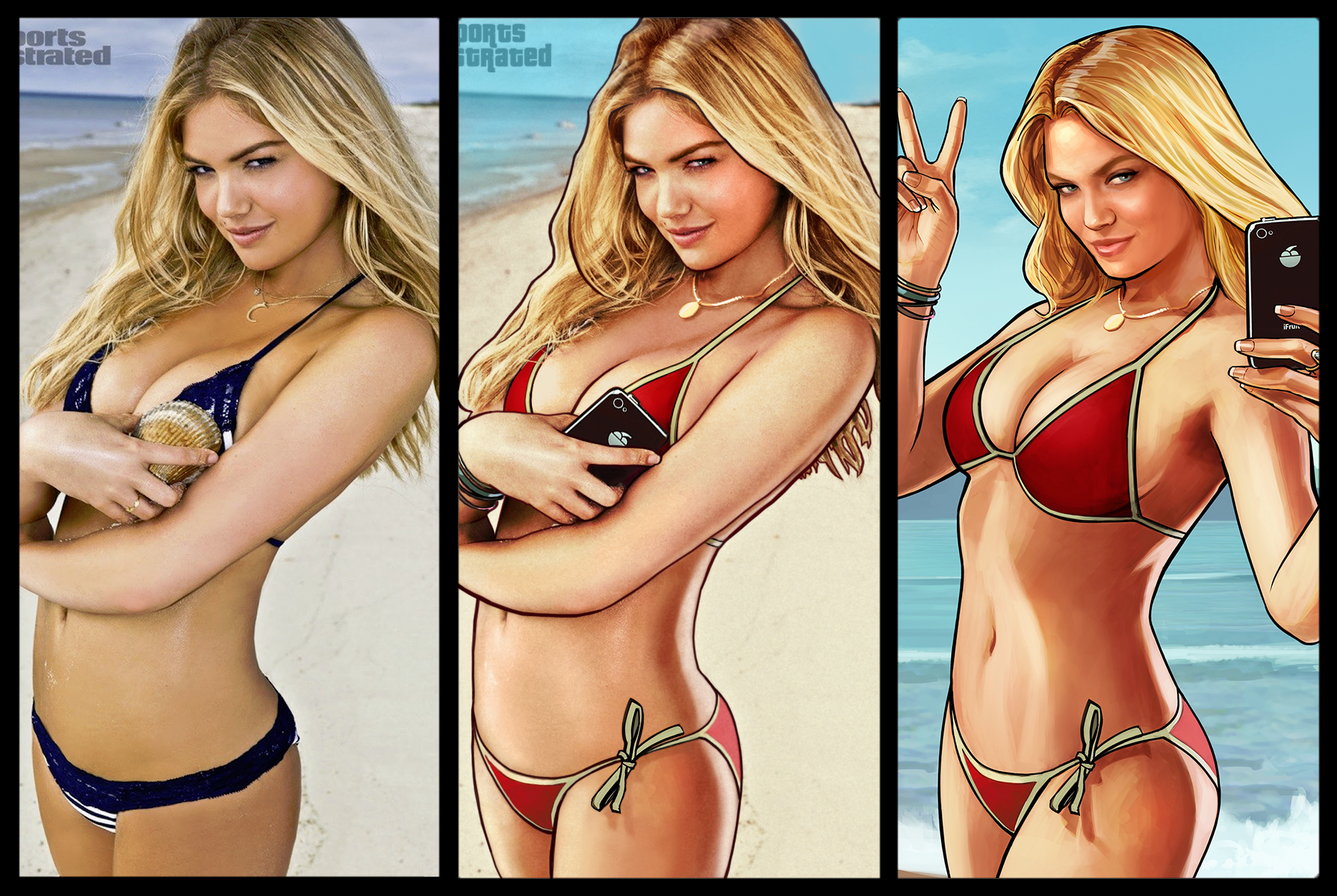 Thats not Kate Upton in the Grand Theft Auto V ads—its this model pic