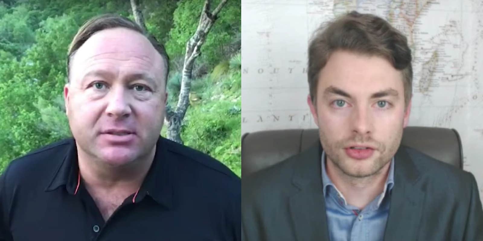 Alex Jones and Paul Joseph Watson of InfoWars