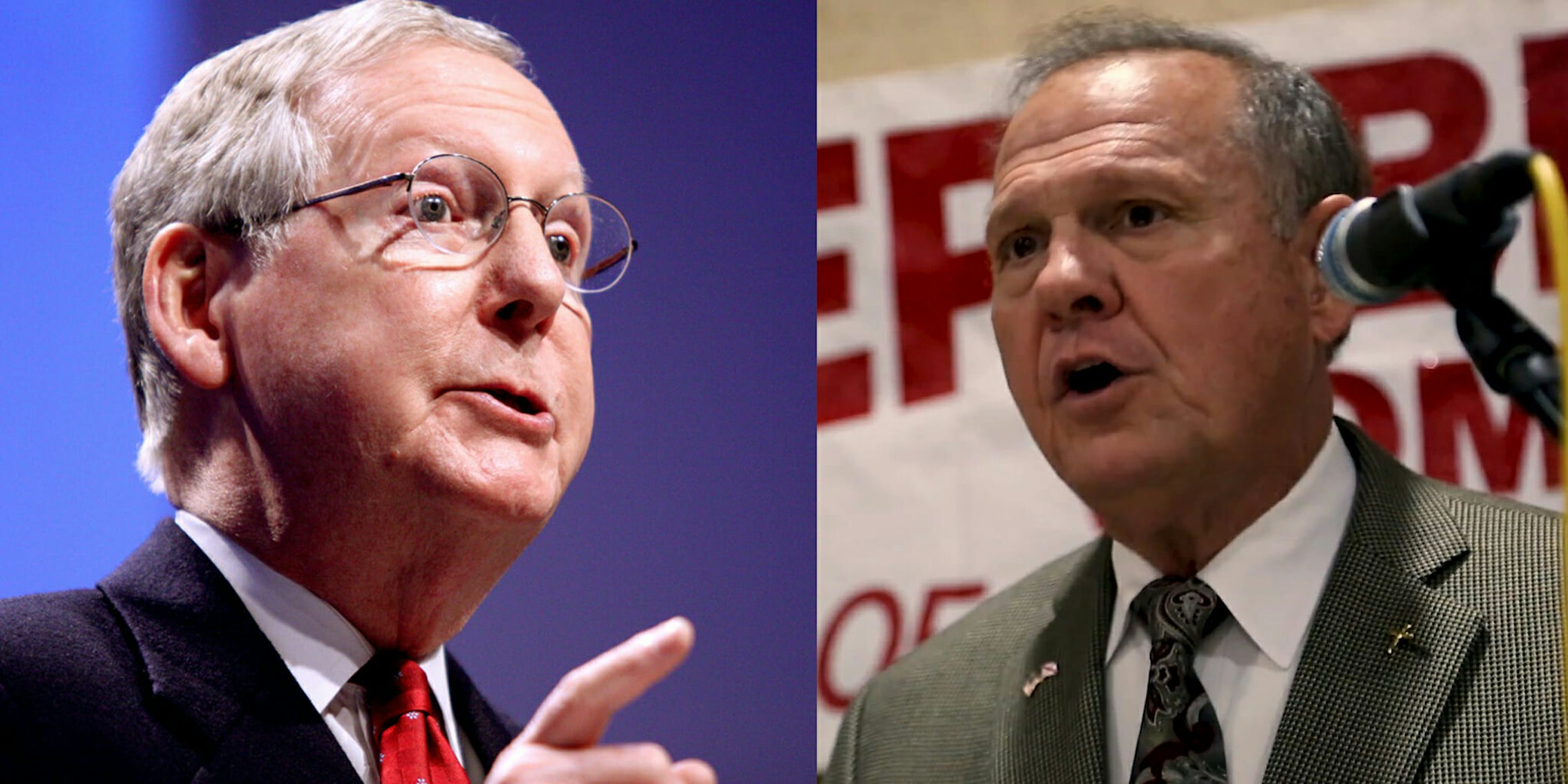 Mitch McConnell said Roy Moore should 'step aside' from the Alabama senate race following accusations that he sexually assaulted a 14-year-old and dated other teenagers.