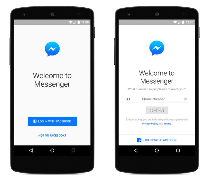 Sign Up for Messenger, Without a Facebook Account