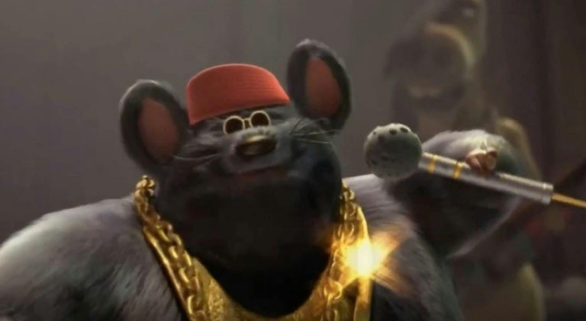 [B!] Biggie Cheese, the rapping mouse from 'Barnyard,' makes the