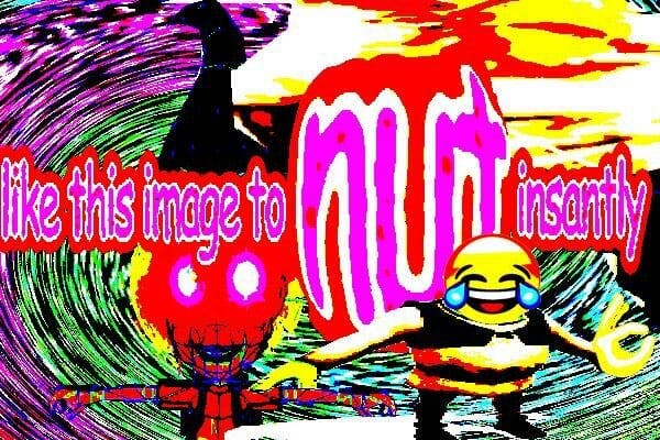 what is a meme - deep fried meme like this image to nut instantly