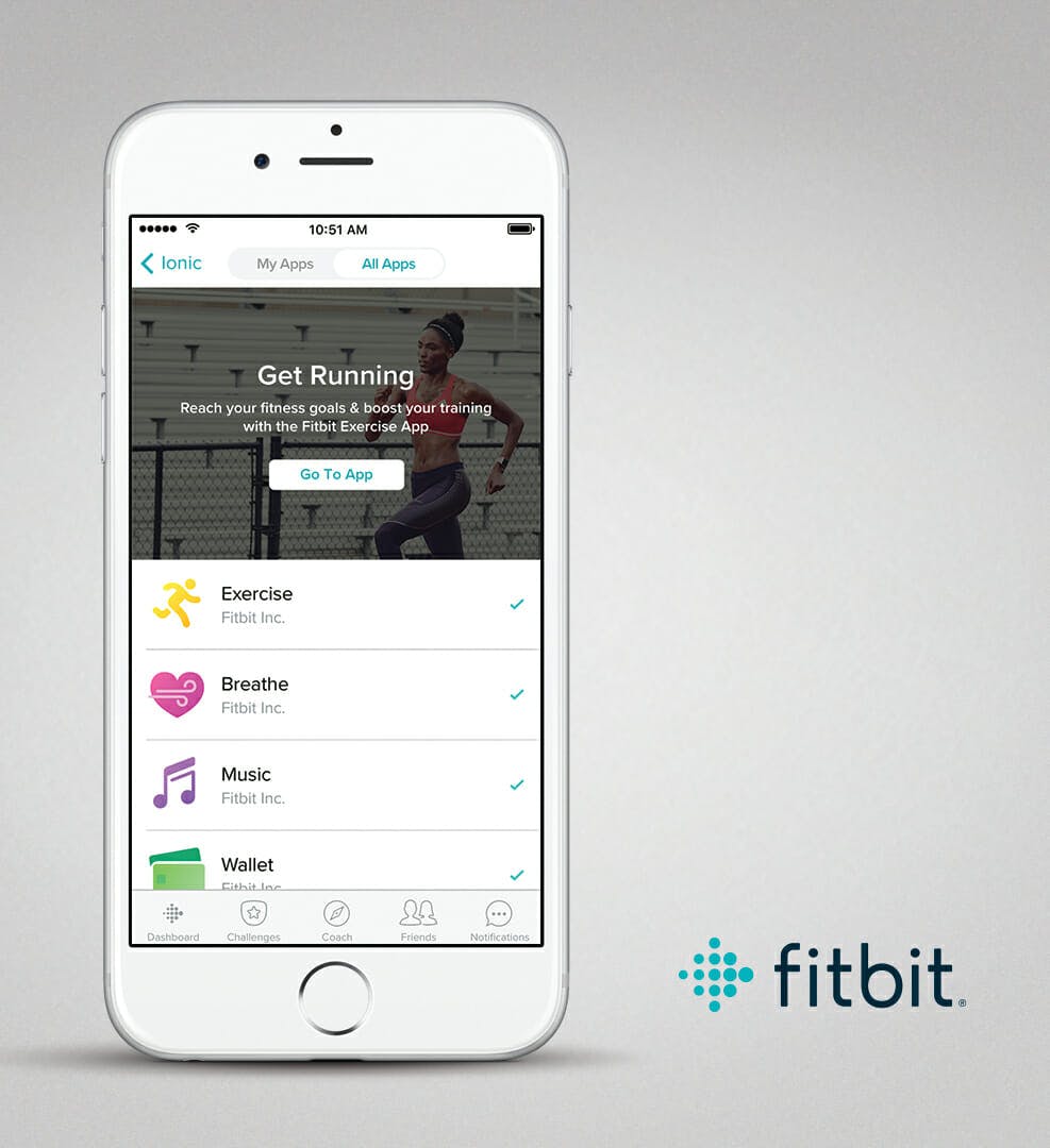 fitbit ionic app smartphone