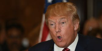 president donald trump surprised shocked face