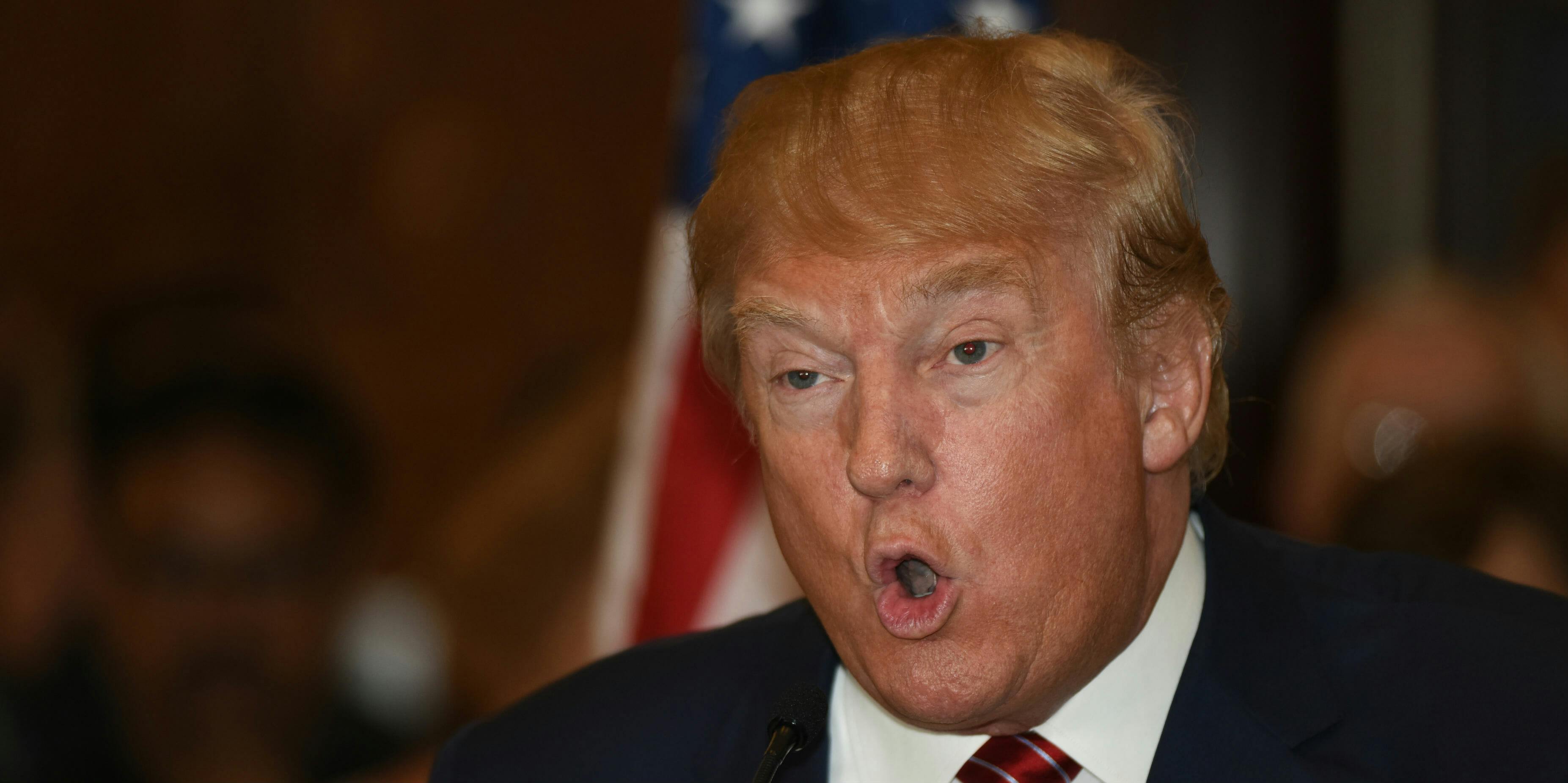 president donald trump surprised shocked face