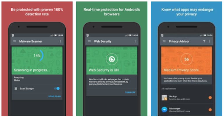 antivirus for android phones free : Bitdefender Android app