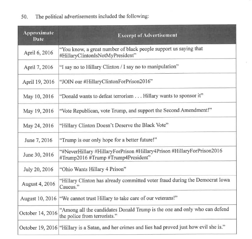 A federal grand jury returned an indictment against Russian nationals and agencies as part of the probe into Russia's interference with the 2016 election.