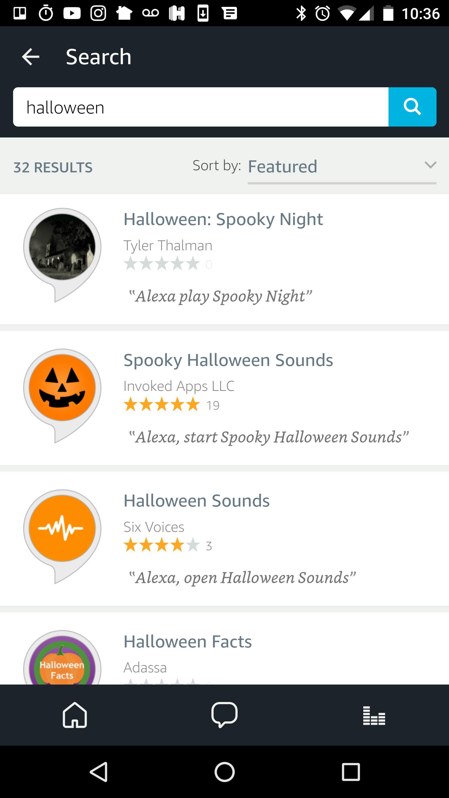 Halloween Alexa Skills