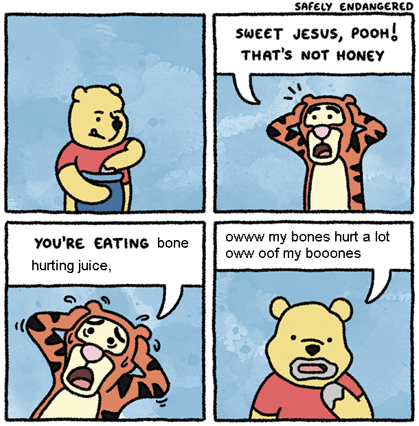 bone hurting juice pooh comic