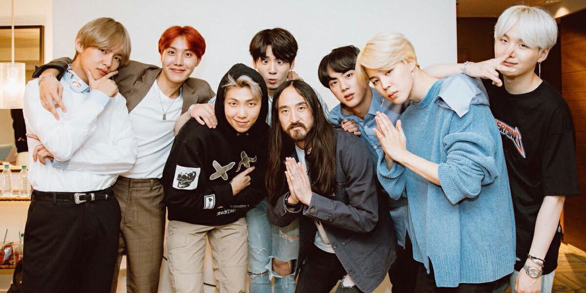 BTS and Steve Aoki