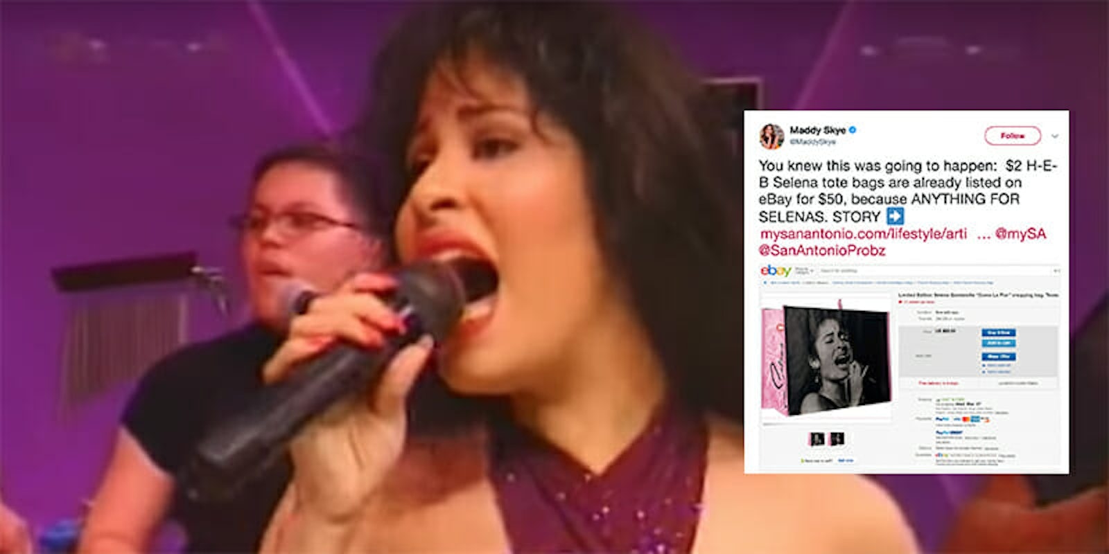 Selena fans broke the internet as they tried to buy limited editions of a tote bag featuring the late queen of Tejano.