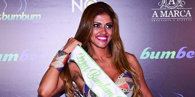 Brazil Miss Bumbum winner groped