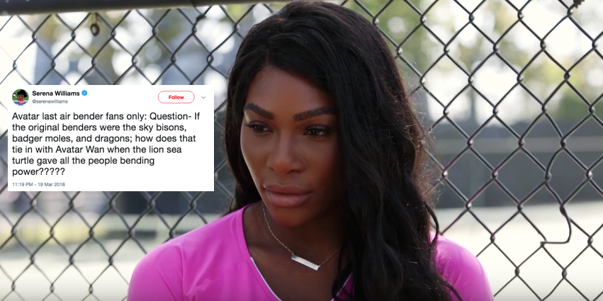 Serena Williams Has Serious Questions About 'Avatar: The Last Airbender'