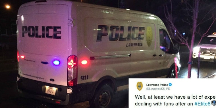 Lawrence police department rips Kansas Jayhawks