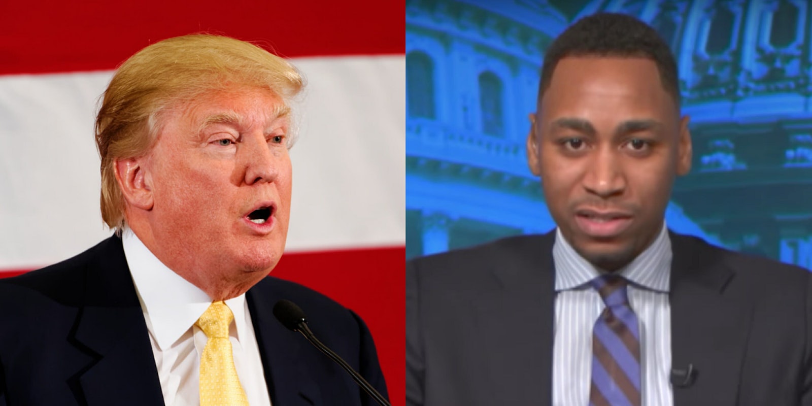 Donald Trump and Gianno Caldwell fox and friends