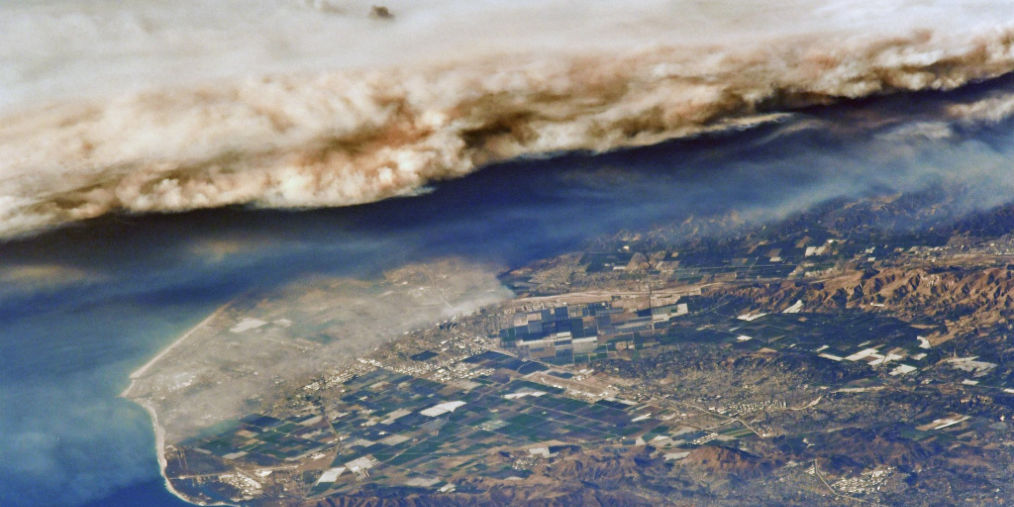 What The Southern California Wildfires Look Like From Space