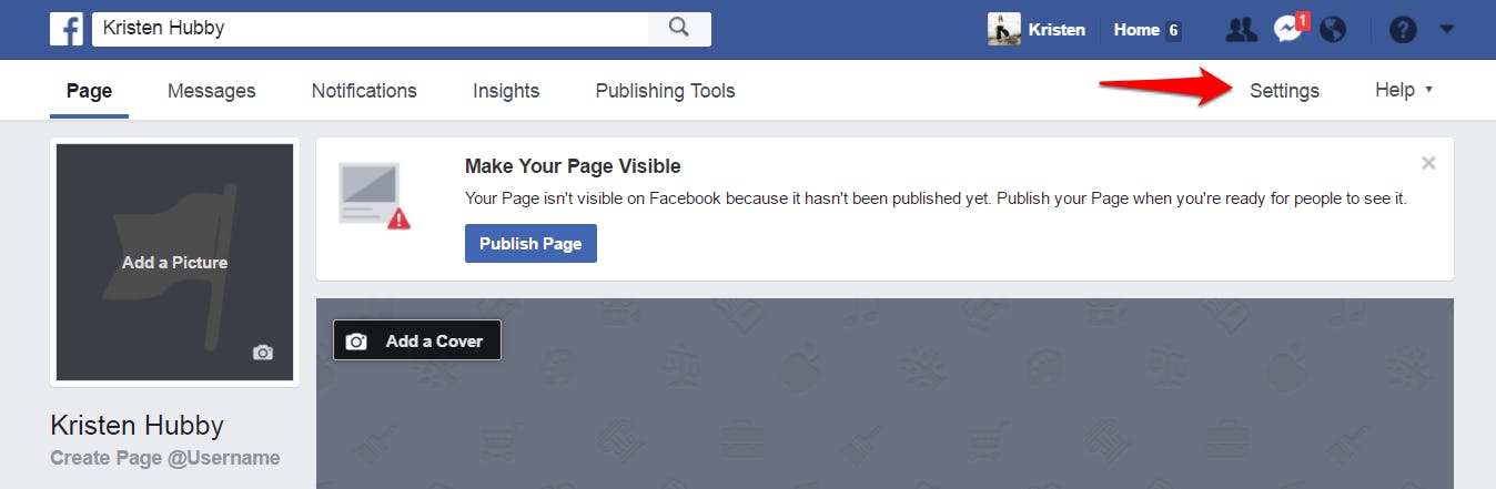 How to delete a Facebook page
