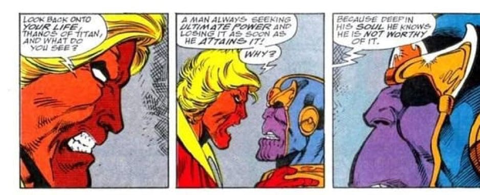 marvel thanos : comic strip