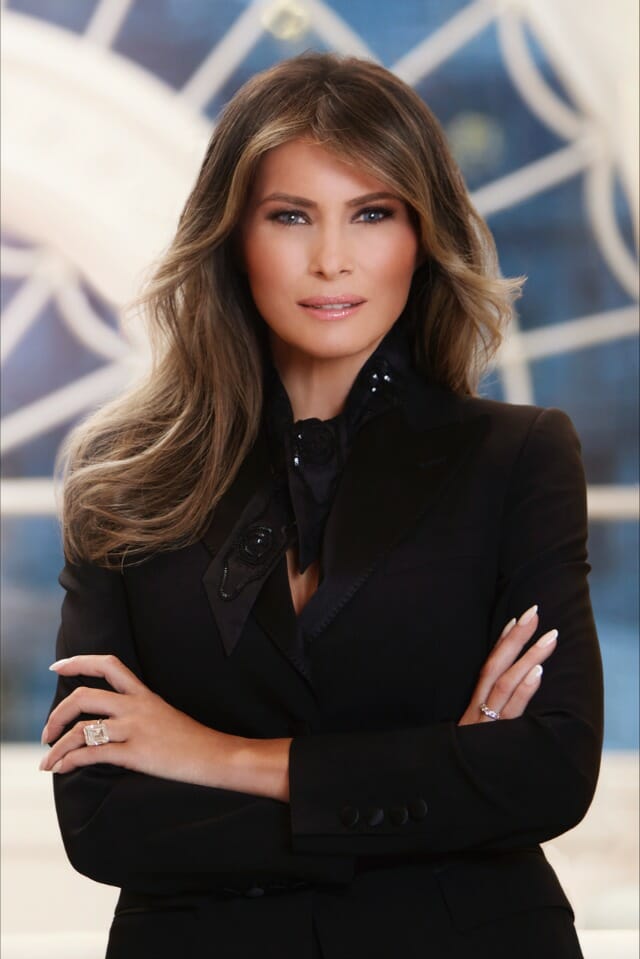 Melania Trump official White House portrait