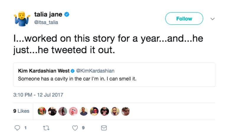he just tweeted it out