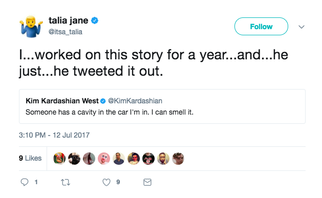 he just tweeted it out