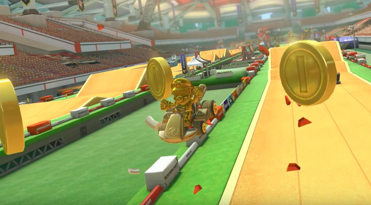 mario kart 8 deluxe : gold mario