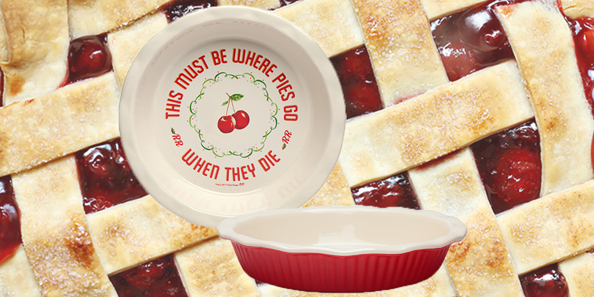 This pie dish is a musthave for any Twin Peaks fan
