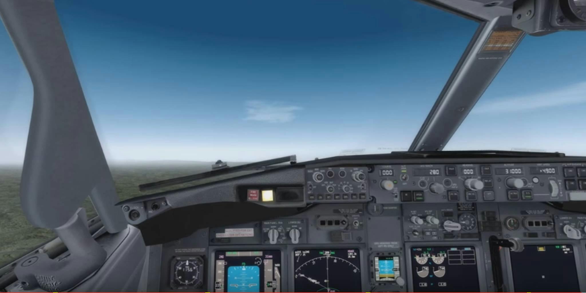 Симулятор пилота. Microsoft Flight Simulator. Авиасимулятор 737 внутри. Самолёт Boeing 737-800. Flight Simulator 2018.