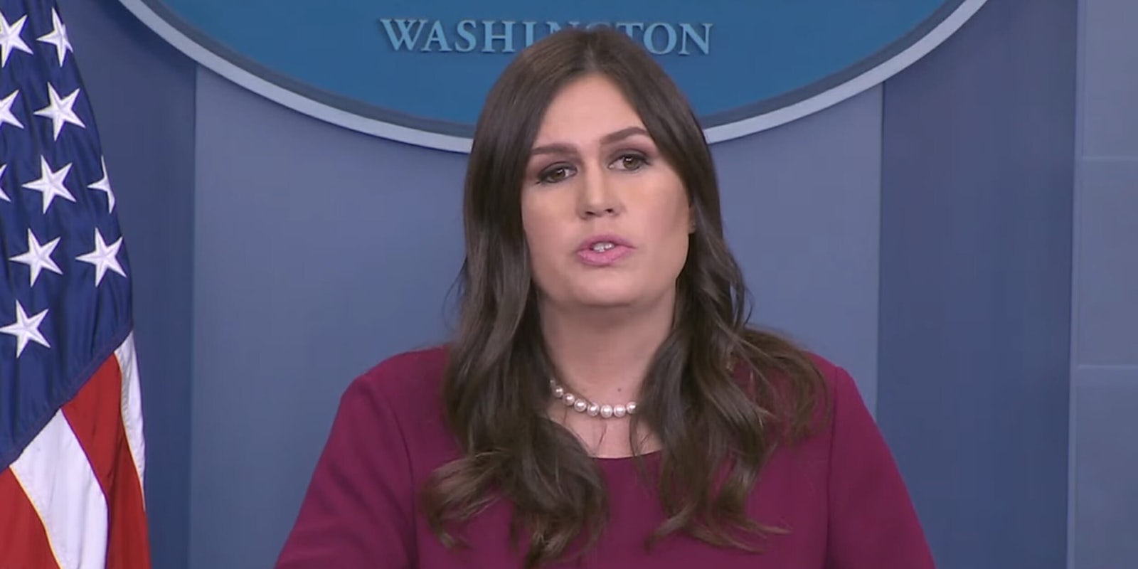 Sarah Huckabee Sanders responded to Trump's assertion that Congress should investigate the media for fake news