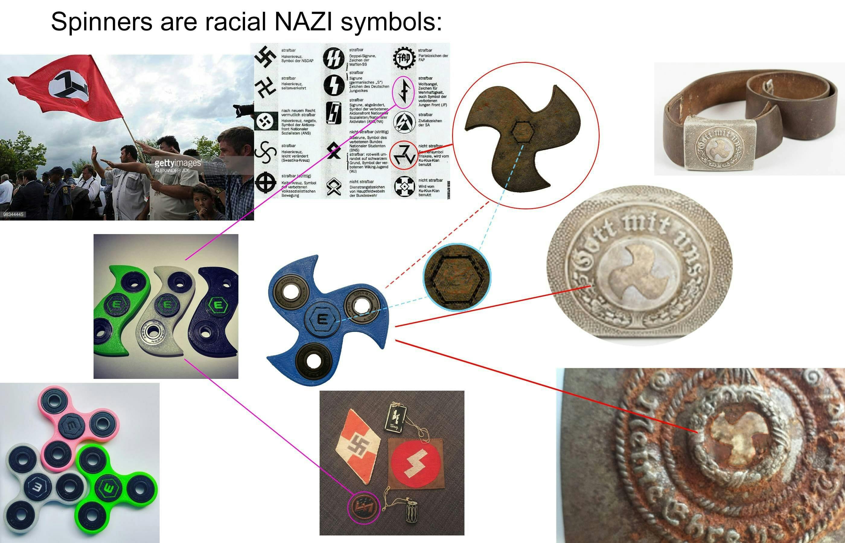 fidget spinner swastika memes