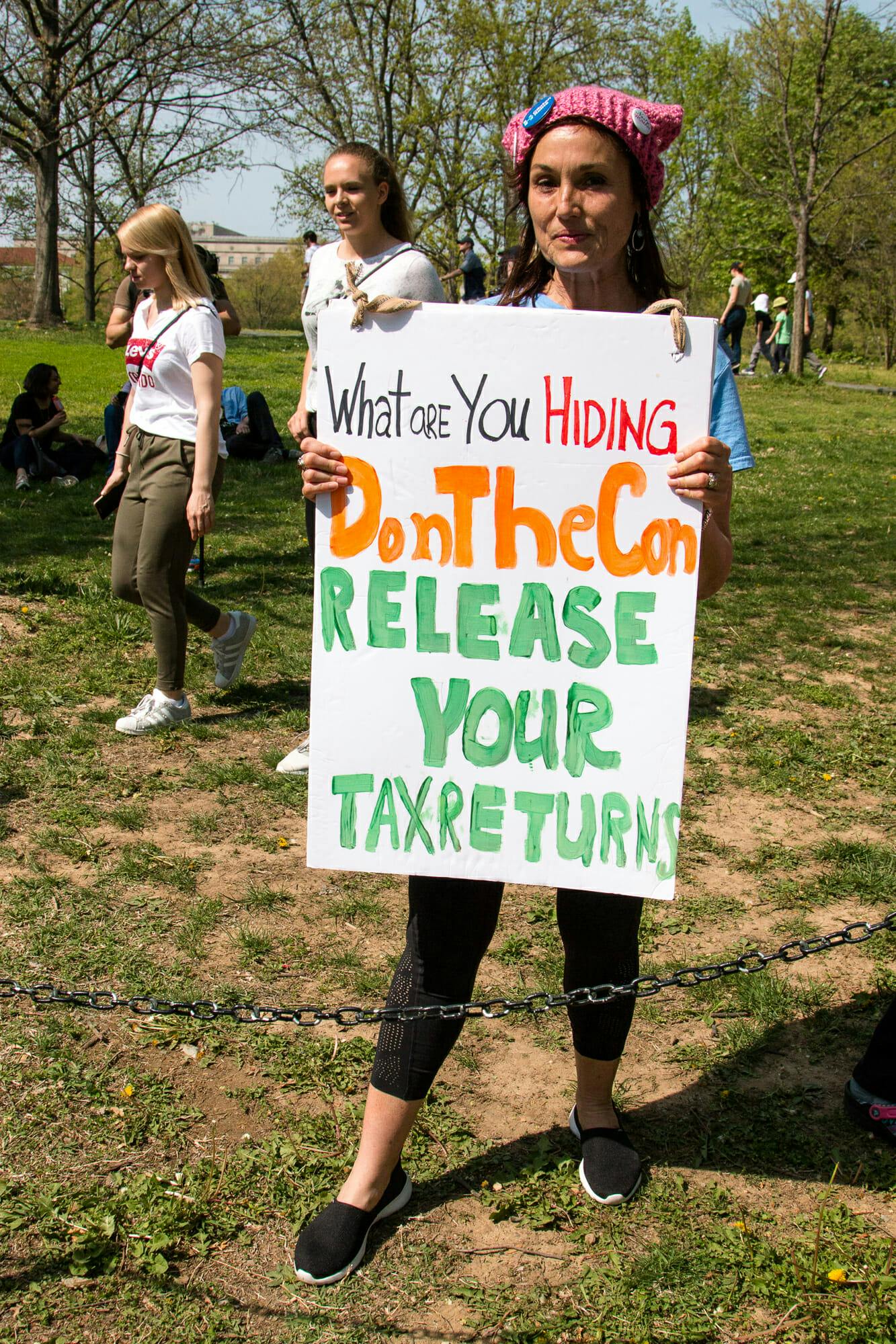 Trump tax day protest