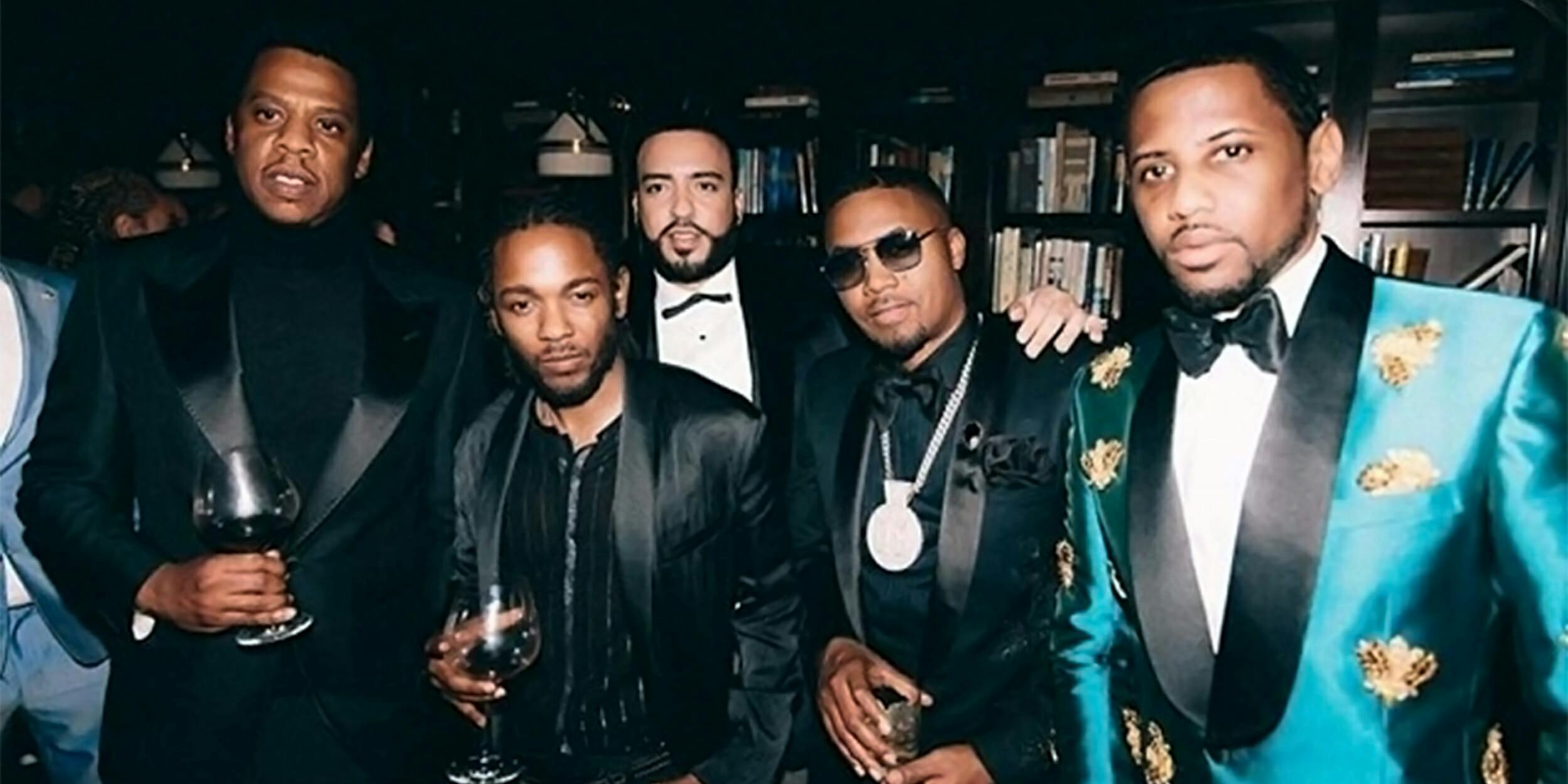 Jay Z, Kendrick Lamar, French Montana, Nas and Fabulous