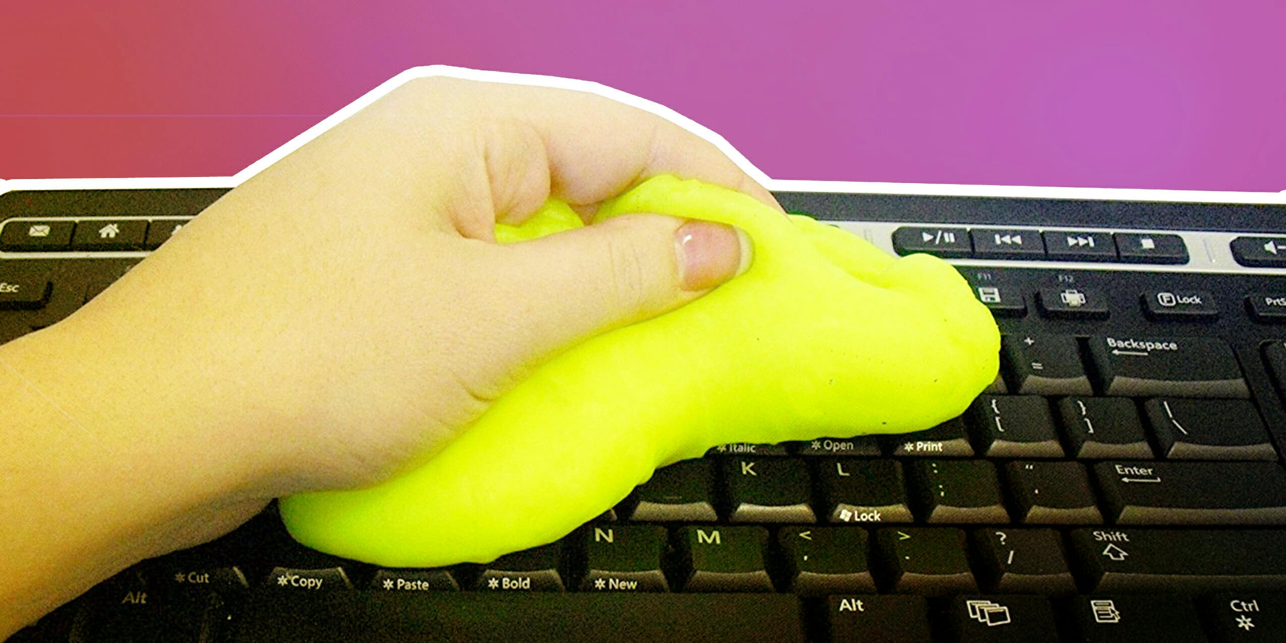 Clean your cruddy keyboard with this miraculous cleaning putty