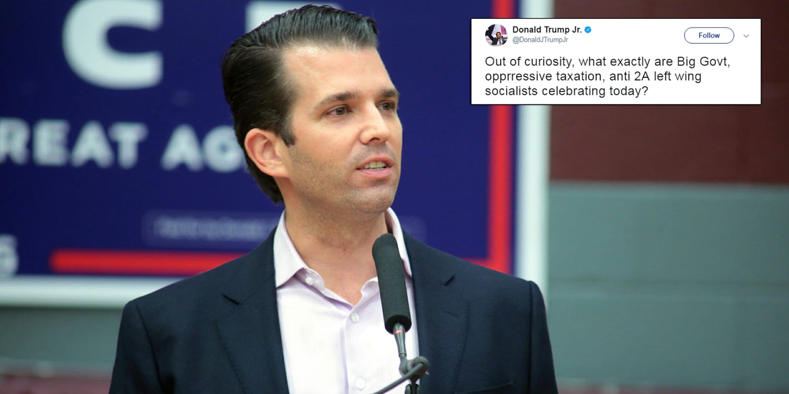 Donald Trump Jr. tweeted on July 4th