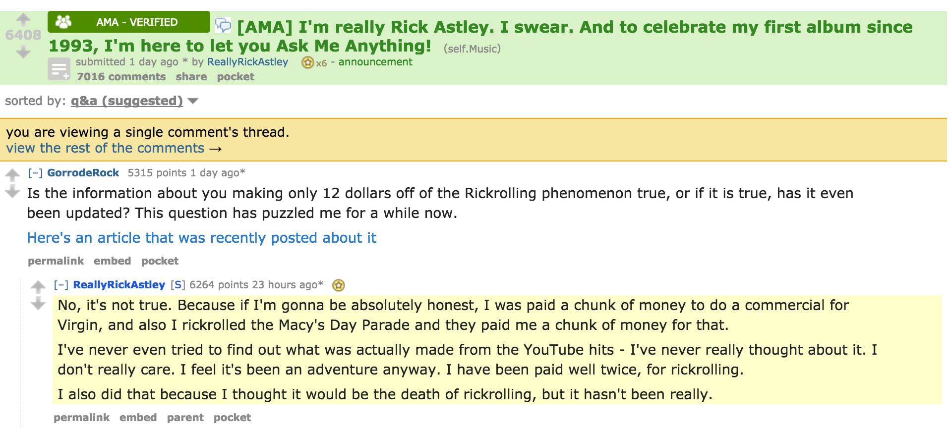 Rick Astley rickrolls us through new song : r/rickroll