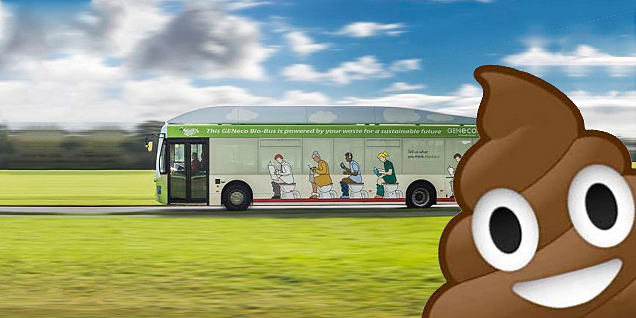 There's a new British bus that's powered by poo