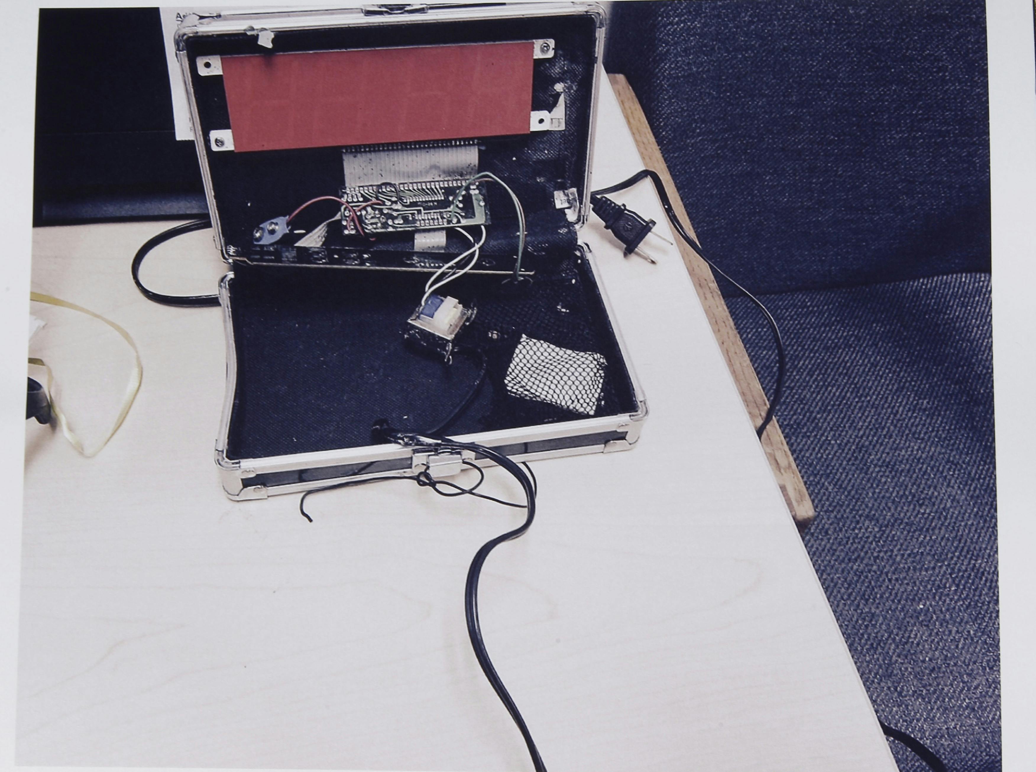 Police photo of Ahmed Mohamed's clock