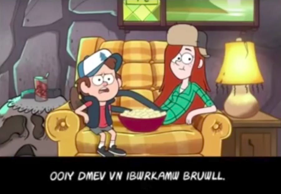 Gravity Falls cryptogram